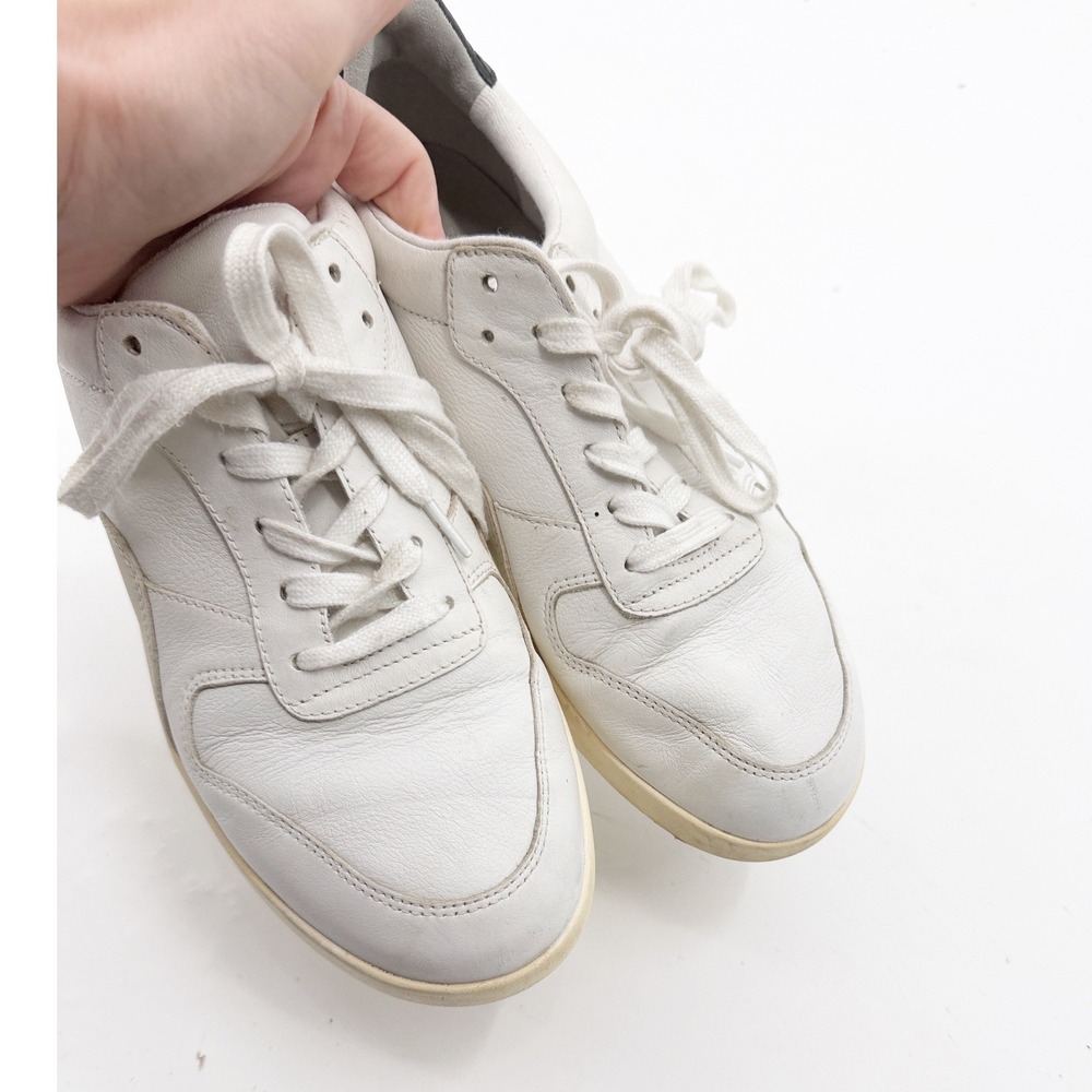 Everlane Tread Court Sneakers White Black Leather Low Top Trainers Womens 9 - Picture 5 of 11